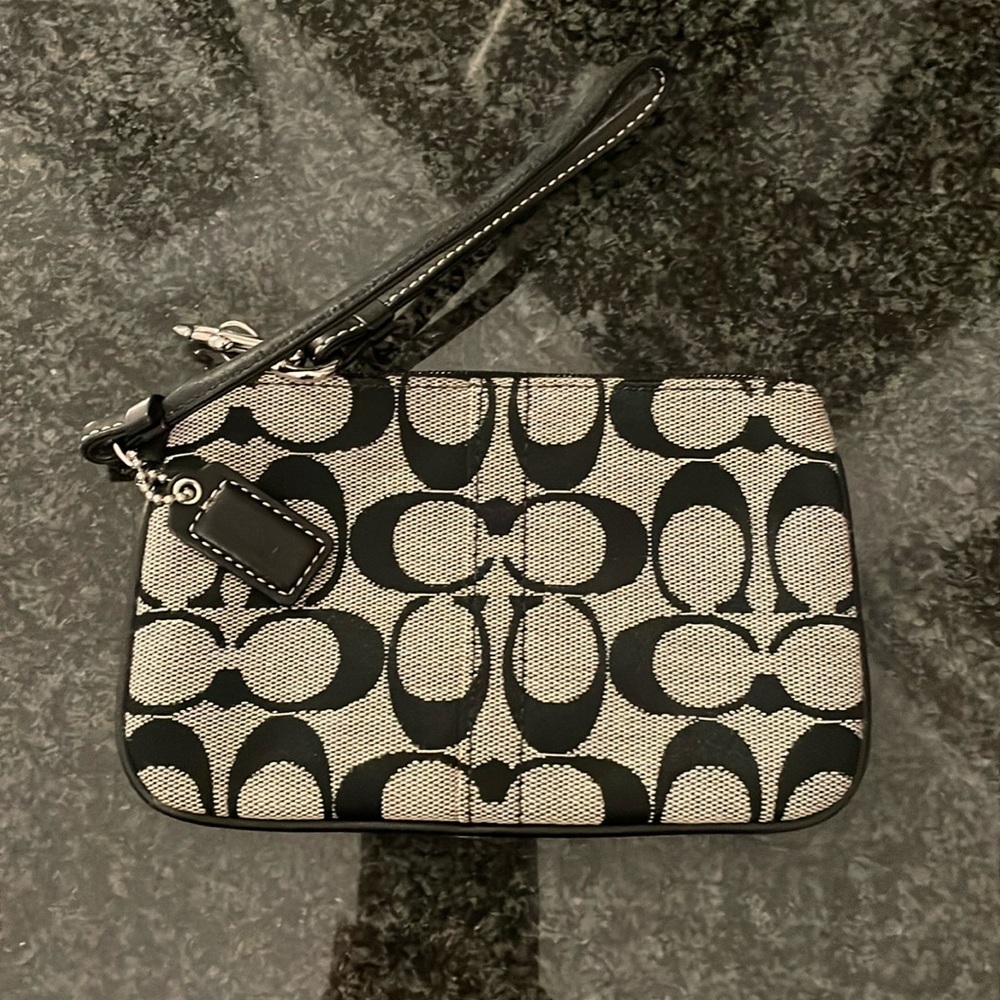 Coach wristlet pouch